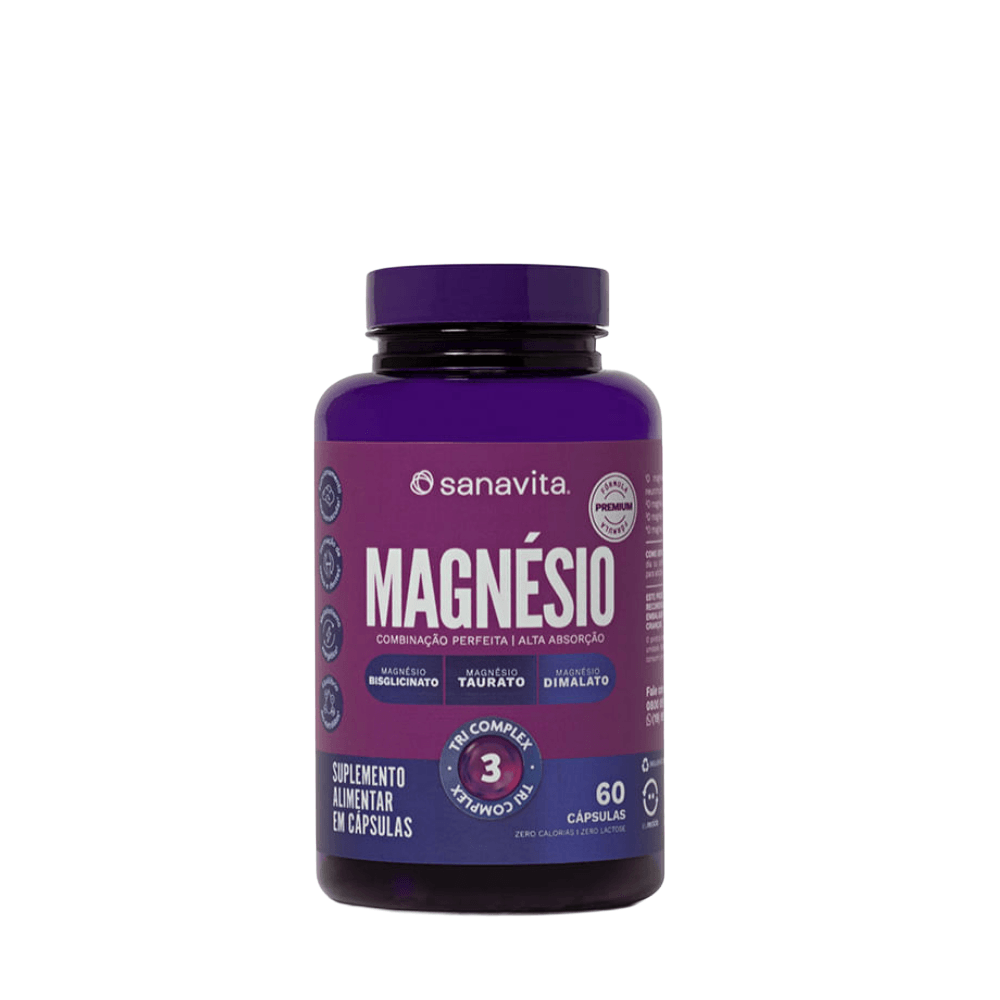 Magnésio Tri Complex Frasco 60 cápsulas