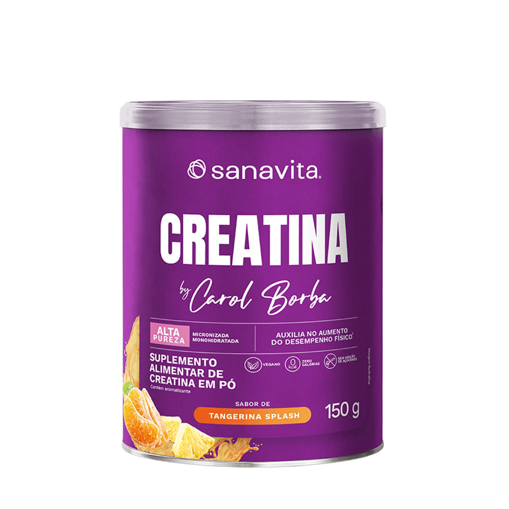 Creatina Carol Borba Tangerina Splash 150g 38 Doses