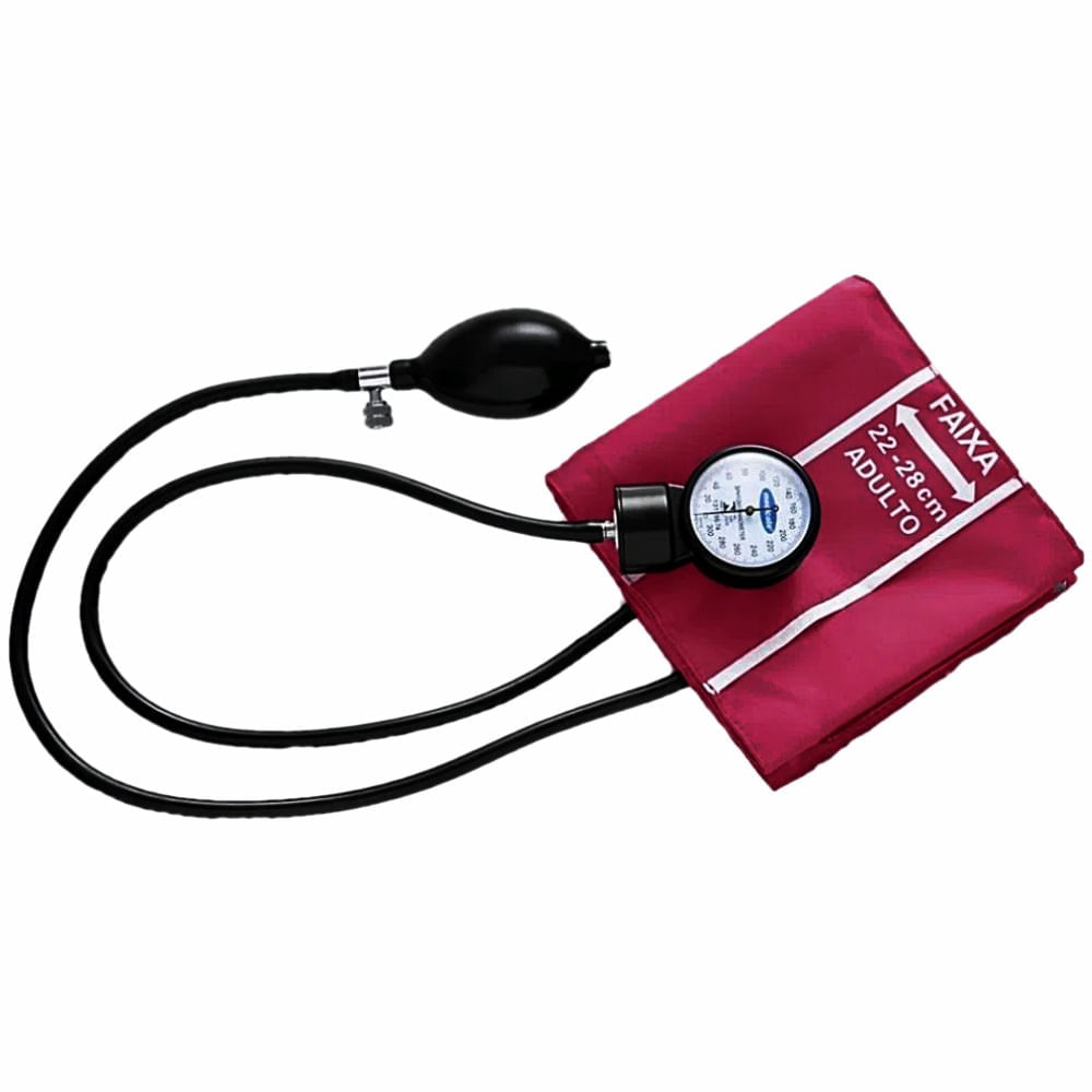 Aparelho De Pressão Adulto Md30 Vinho Medicate