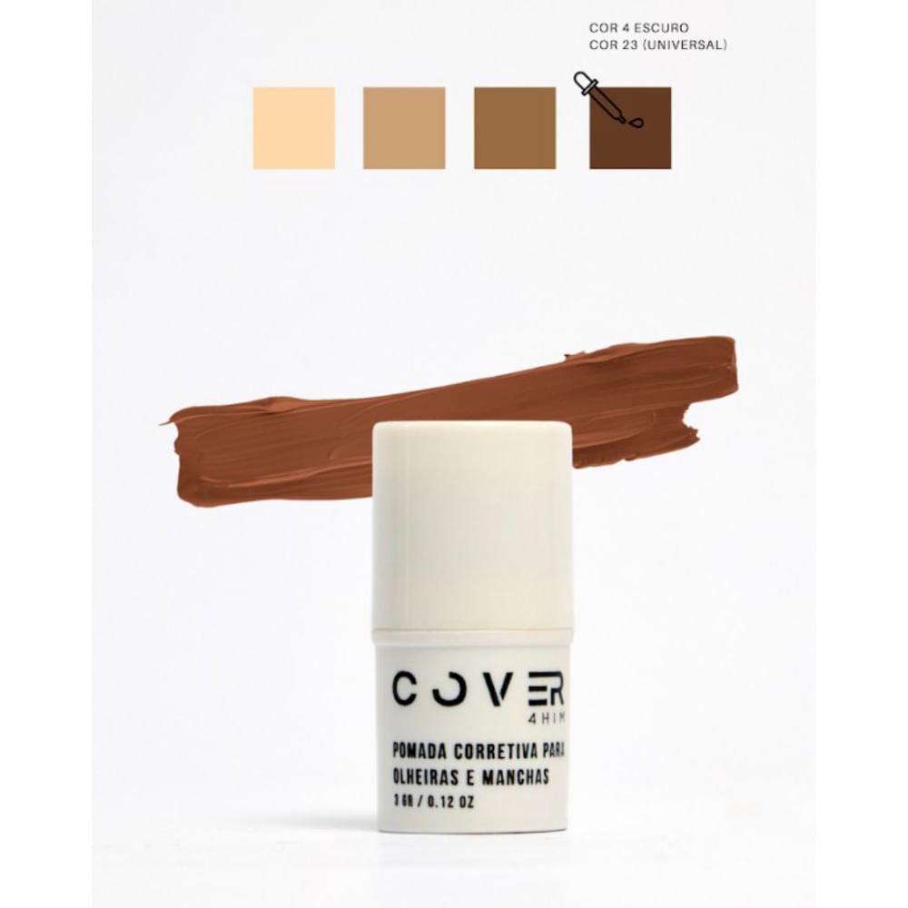 Rotina Completa + Necessaire de Couro Cover4him Cor: Escuro