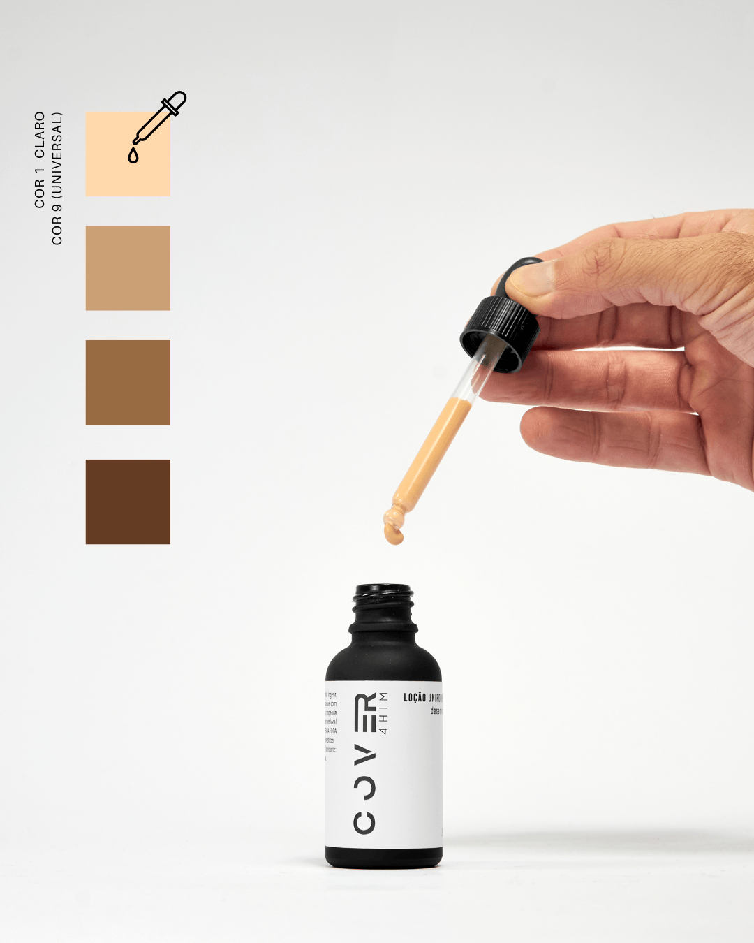 Rotina Completa + Necessaire de Couro Cover4him Cor: Claro