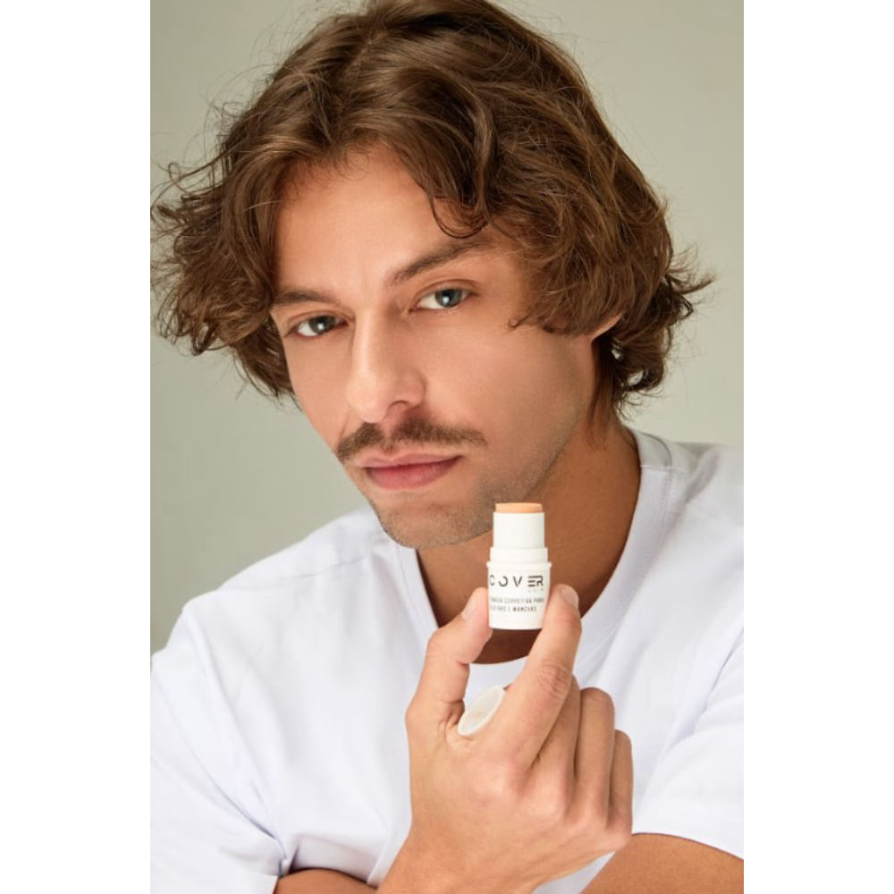 Pomada Corretiva Masculina  Cover4Him Cor: Claro Médio