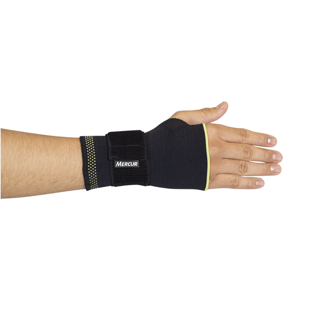 Munhequeira De Compressão Elástica Com Tala Mercur Mão Esquerda  P