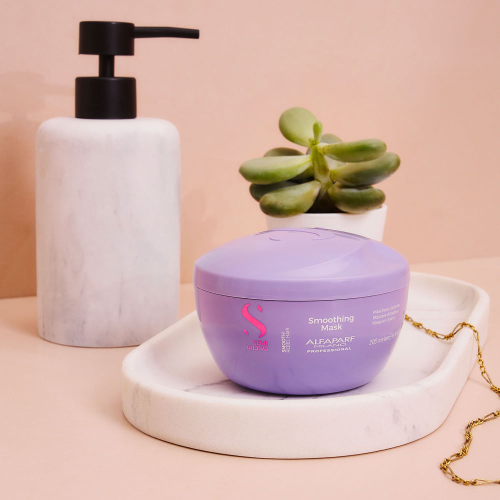 Máscara Professional Semi di Lino Smooth Alfaparf Milano 200ml