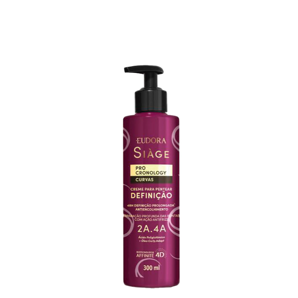 Creme Para Pentear Eudora Siàge Pro Cronology Curvas Definição 300 Ml