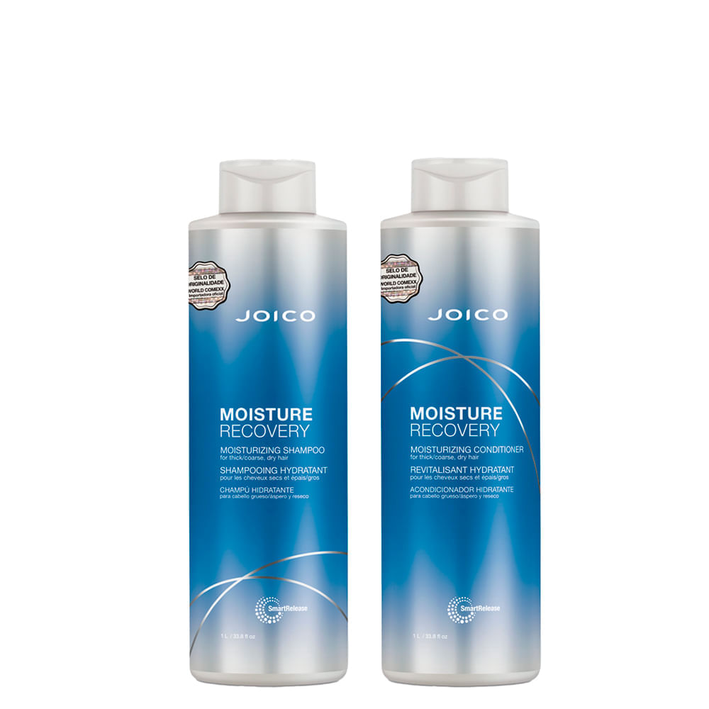 Kit Joico Professional Moisture Recovery For Dry Hair Shampoo 1000 Ml + Condicionador 1000 Ml
