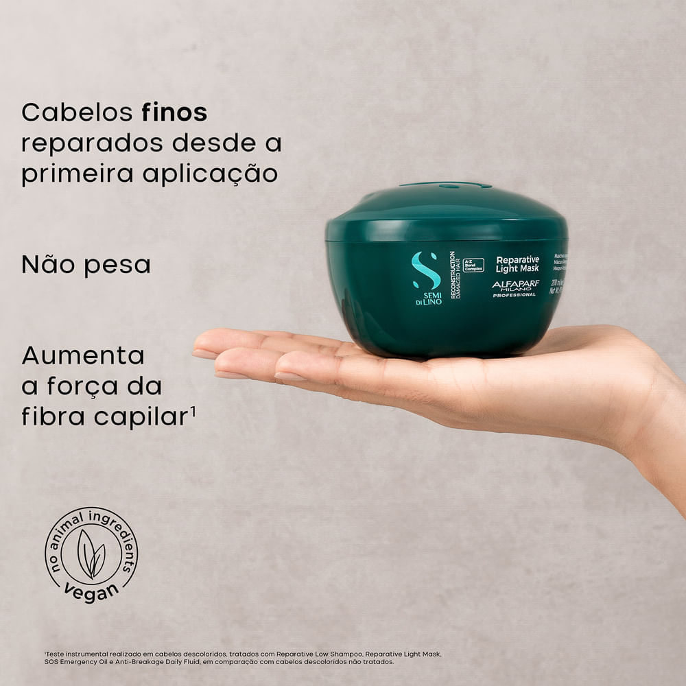 Máscara Semi Di Lino Reparative Alfaparf Milano 200ml