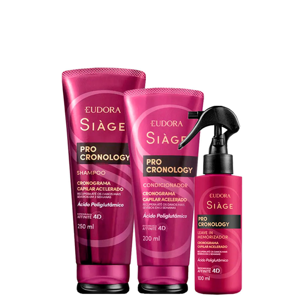 Kit Eudora Siàge Pro Cronology 3 Produtos