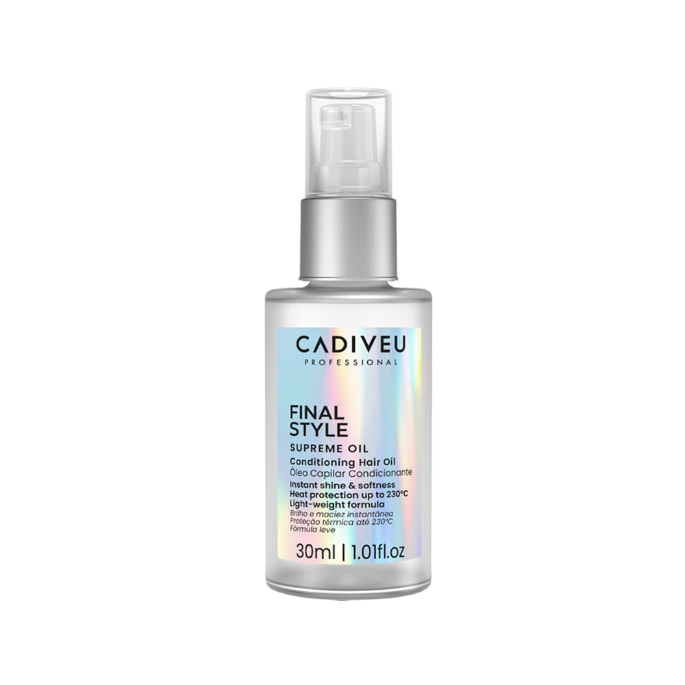 Kit Cadiveu Nutri Glow Shampoo 250ml + Condicionador 250ml + Óleo Capilar Final Style Supreme Oil 30ml