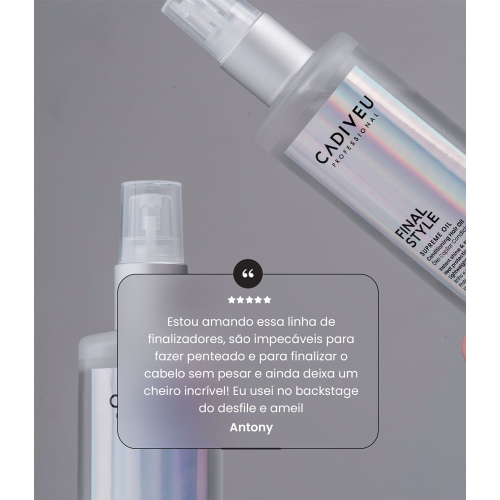 Óleo Capilar Multibenefícios Cadiveu Professional Final Style Supreme 110ml