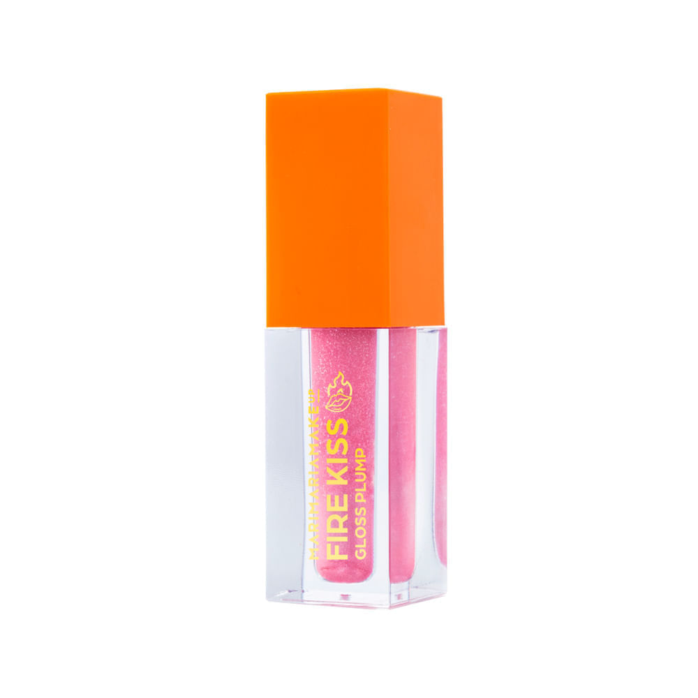Gloss Volumizador Mari Maria Fire Kiss Bubble Gum 4ml