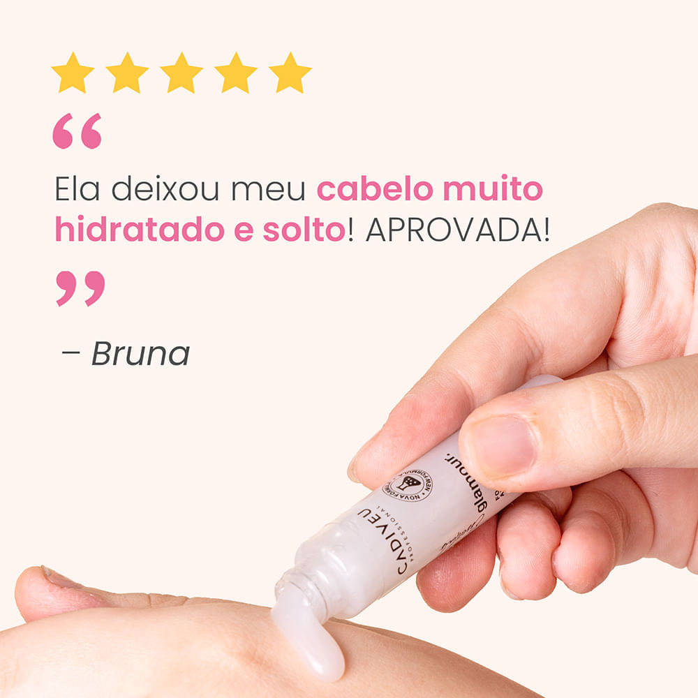 Caixa de Ampola Fortalecedora Cadiveu Essentials Glamour 10 Unidades  15ml