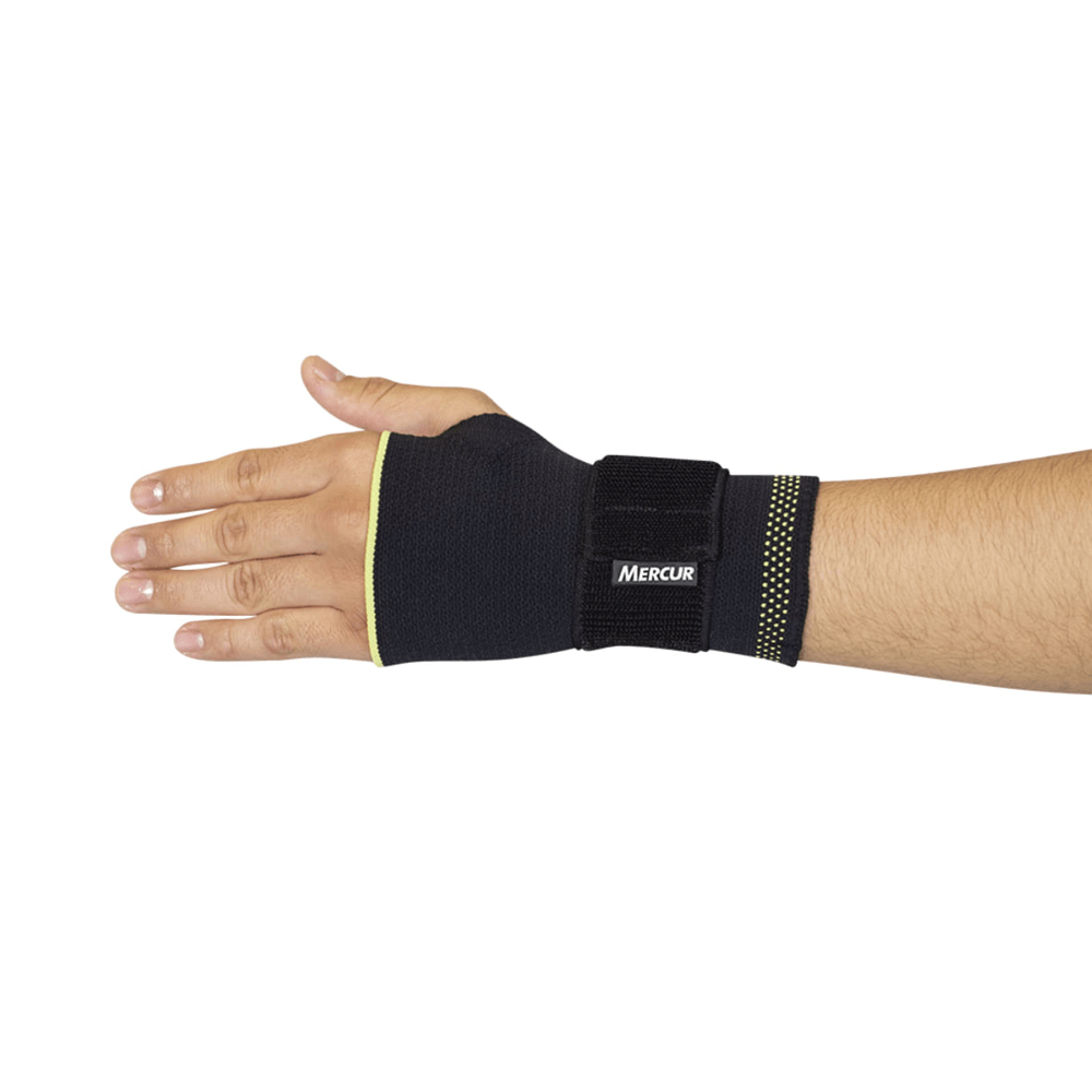 Munhequeira De Compressão Elástica Com Tala Mercur Mão Direita M