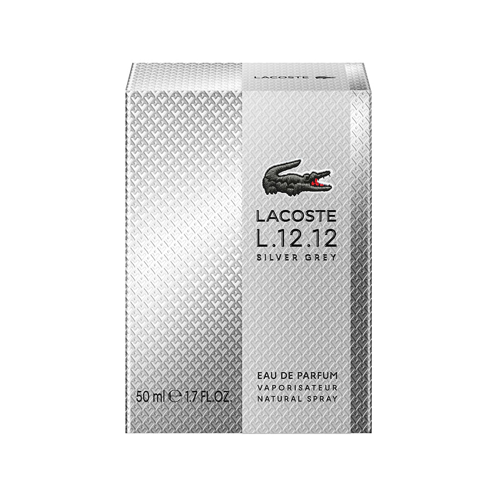 Perfume Masculino Lacoste L.12.12 Silver Grey Eau de Parfum 50ml
