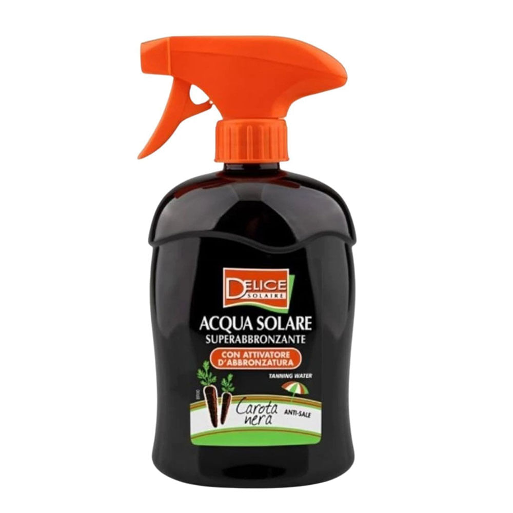 Água Bronzeadora Acqua Solare Carota Nera Delice Solaire 500ml