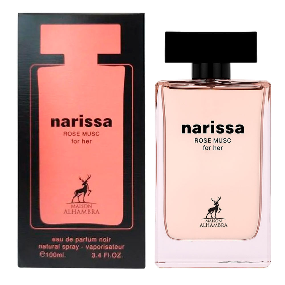 Perfume Feminino Maison Alhambra Narissa Rose Musc Eau de Parfum  100ml