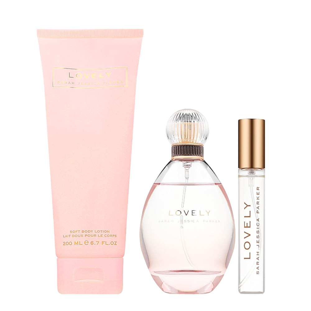 Kit Sarah Jessica Parker Lovely Feminino EDP 100ml + 10ml e Body Lotion 200ml