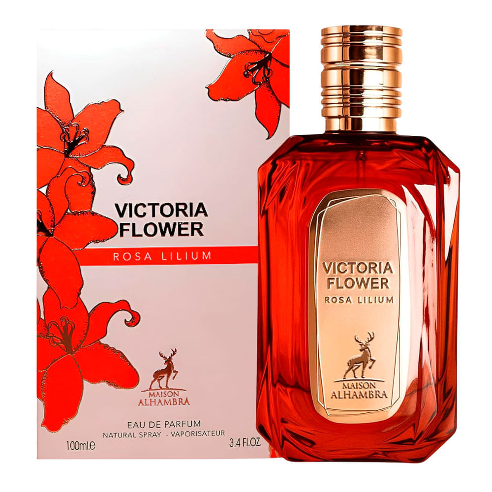 Perfume Feminino Maison Alhambra Victoria Flower Rosa Lilium EDP  100ml