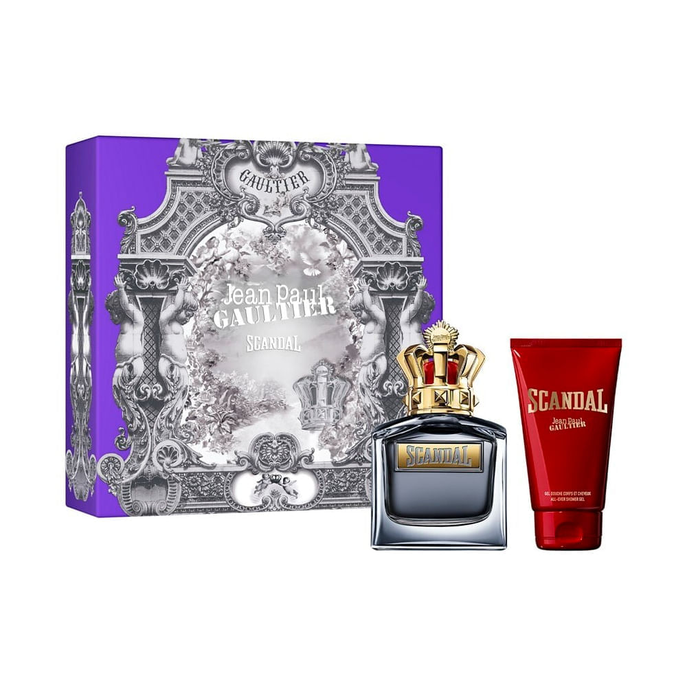 Kit Jean Paul Gaultier Scandal Pour Homme Masculino Edt 100ml + Shower Gel 75ml
