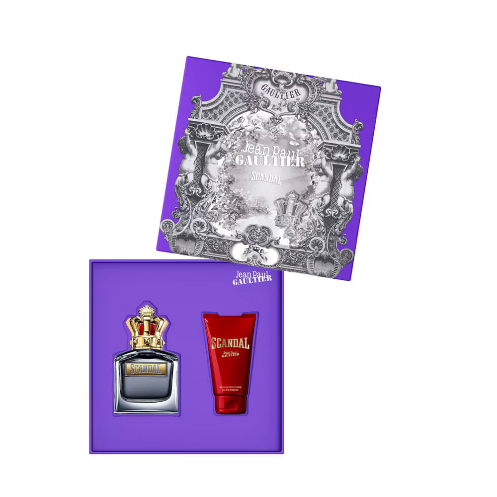 Kit Jean Paul Gaultier Scandal Pour Homme Masculino Edt 100ml + Shower Gel 75ml