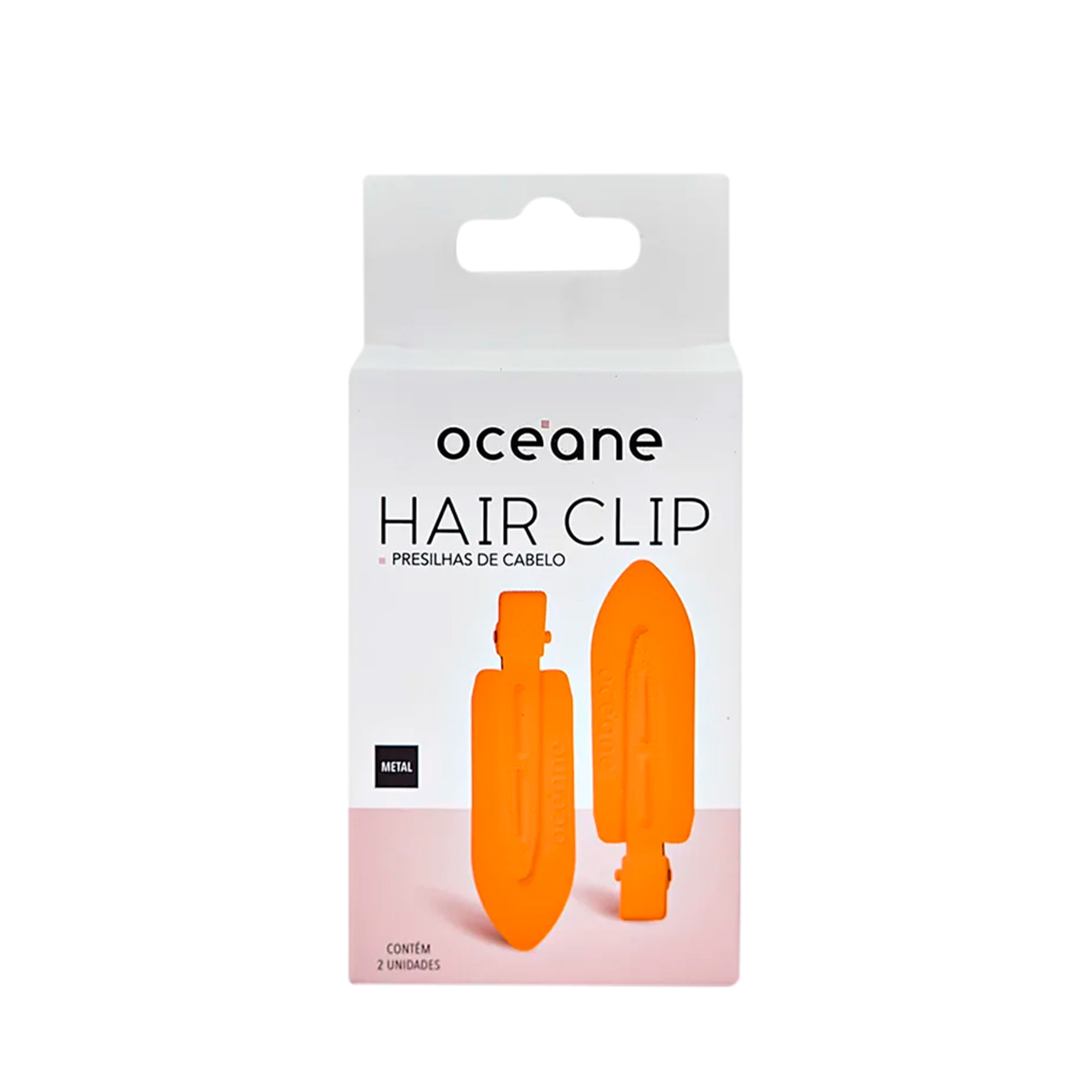 Presilha de Cabelo Hair Clip Edition Laranja Oceane 2un