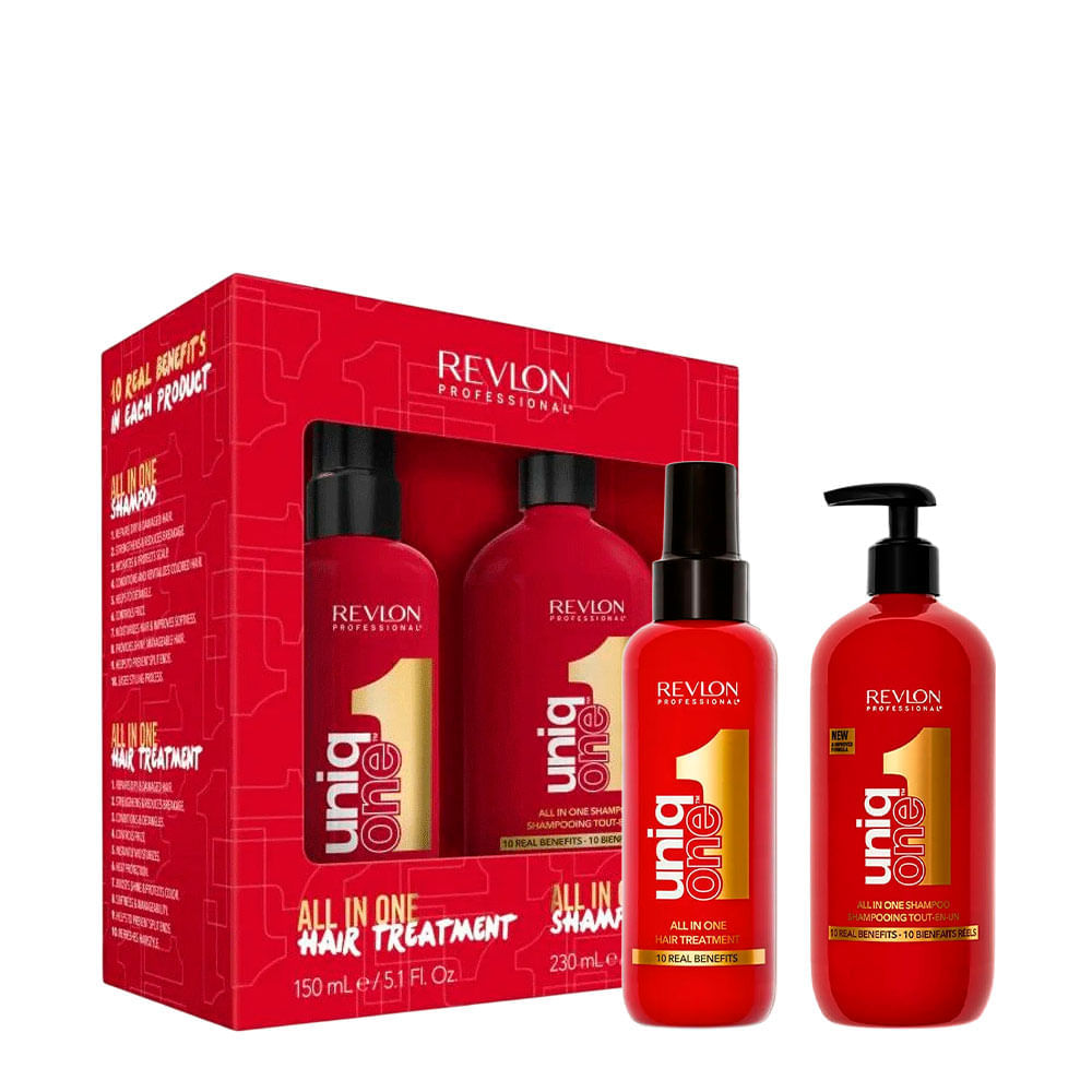 Kit Revlon Uniq One Leave-in 150ml + Shampoo 230ml