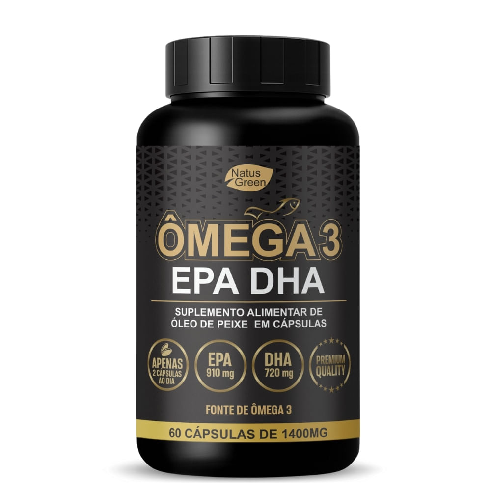 Ômega 3 Super Concentrado 60 Cápsulas 1400mg Natus Green