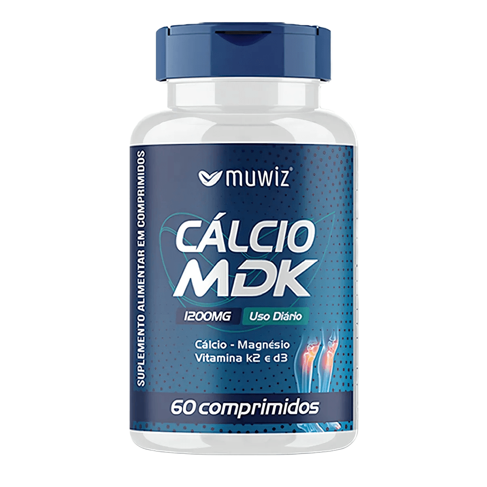 Cálcio MDK Muwiz 1200mg 60 Comprimidos