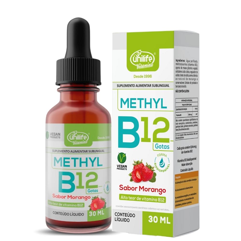 Vitamina B12 Metilcobalamina Unilife 9,94mcg/gota 30ml