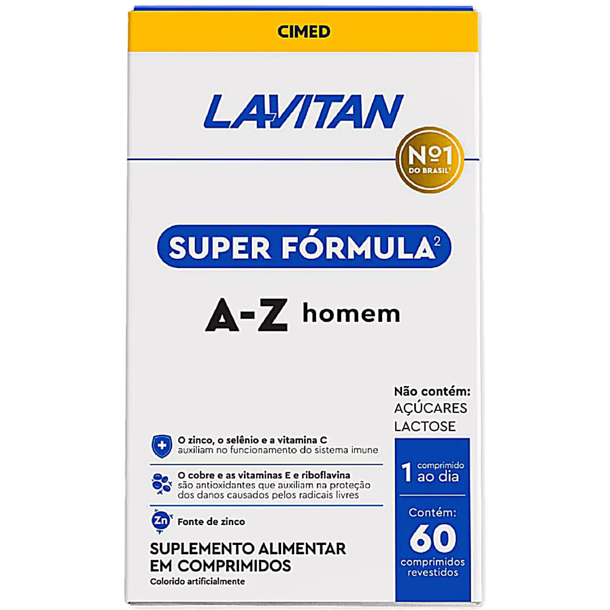 Lavitan Super Fórmula A-z Homem 60 Comprimidos