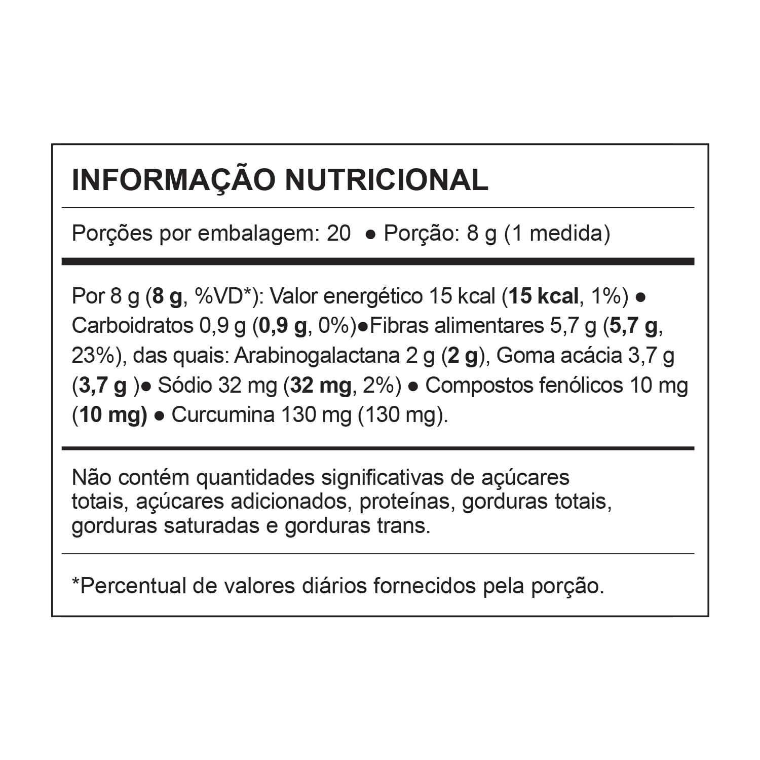 FIBERBUTY® Sabor Laranja & Gengibre 160g
