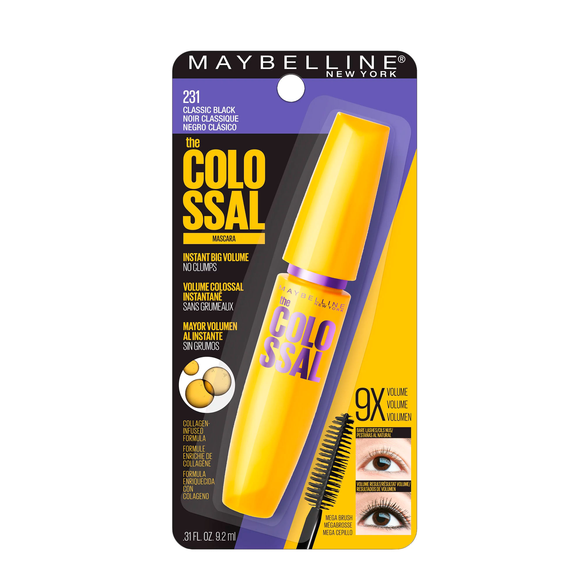 Mascara de Cílios New York 231 Maybelline 9.2ml