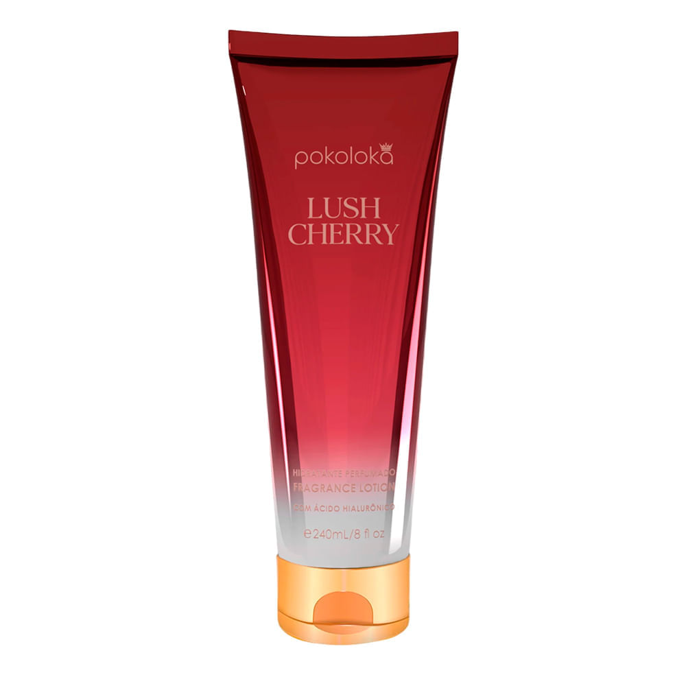 Kit Pokoloka Lush Cherry Body Splash 250ml + Hidratante Perfumado 240ml