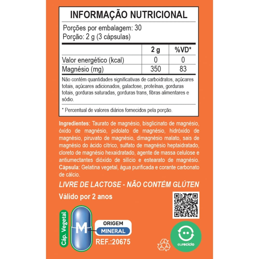 Mag10 Complex 10 Magnésios Unilife 660mg 90 Cápsulas