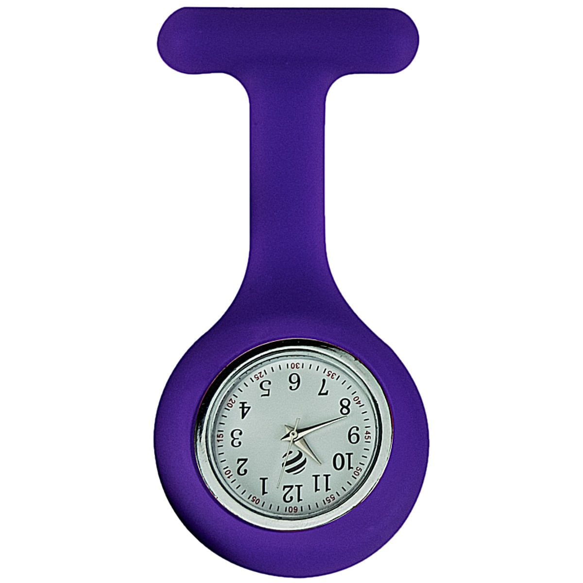 Relógio De Lapela Em Silicone Incoterm Lilás
