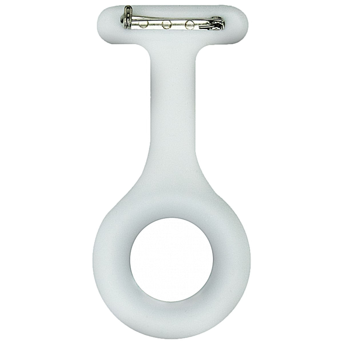 Relógio de Lapela em Silicone Branco Incoterm