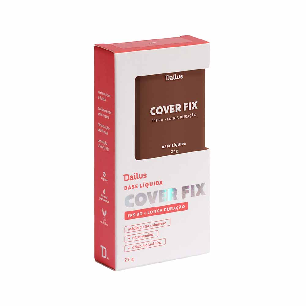 Base Líquida Dailus Cover Fix FPS 30 D11-Escura