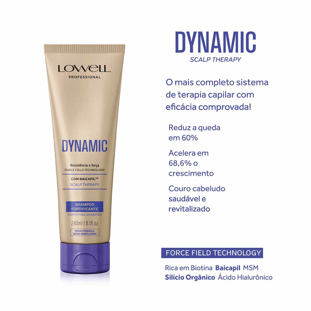 Shampoo Fortificante Lowell Dynamic Scalp Therapy 240ml