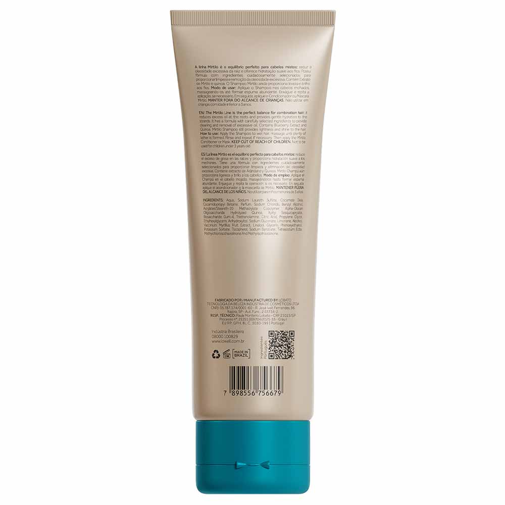 Shampoo Mirtilo Lowell Equilibrante 240ml