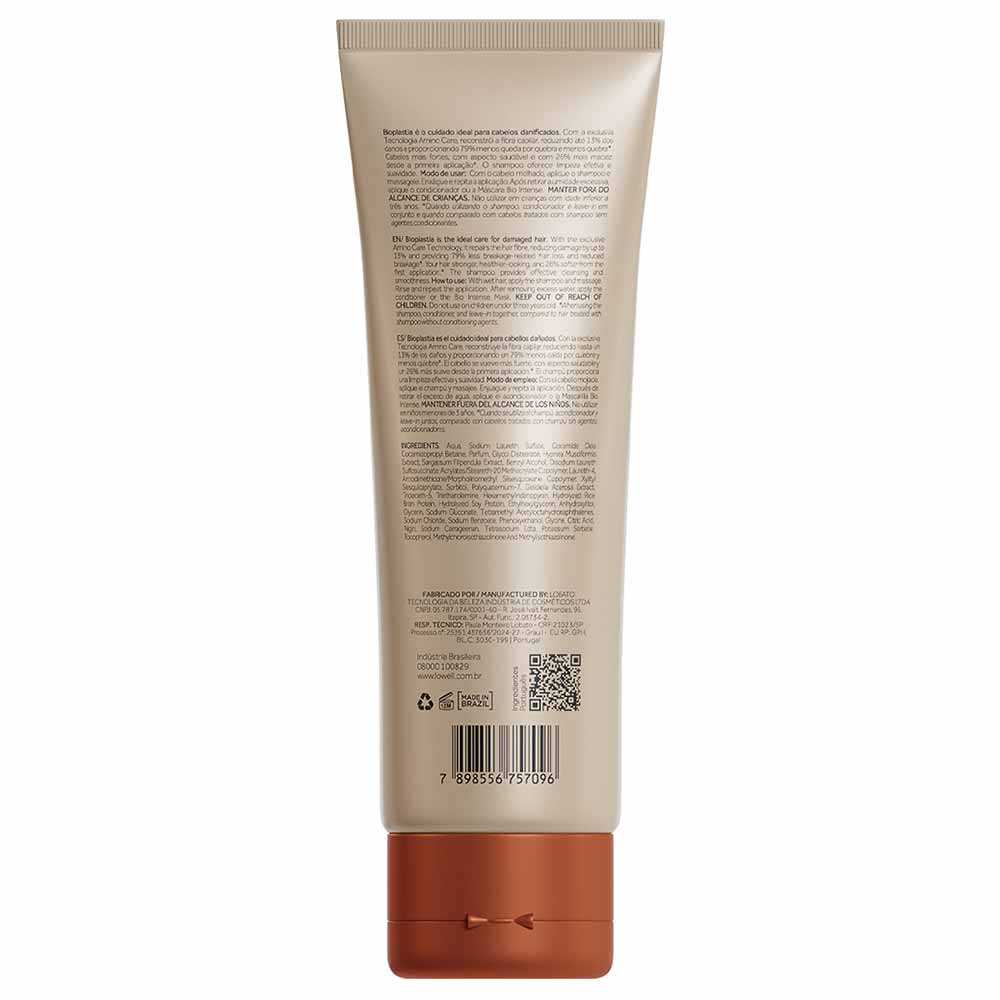 Shampoo Reconstrutor Lowell Bioplastia 240ml