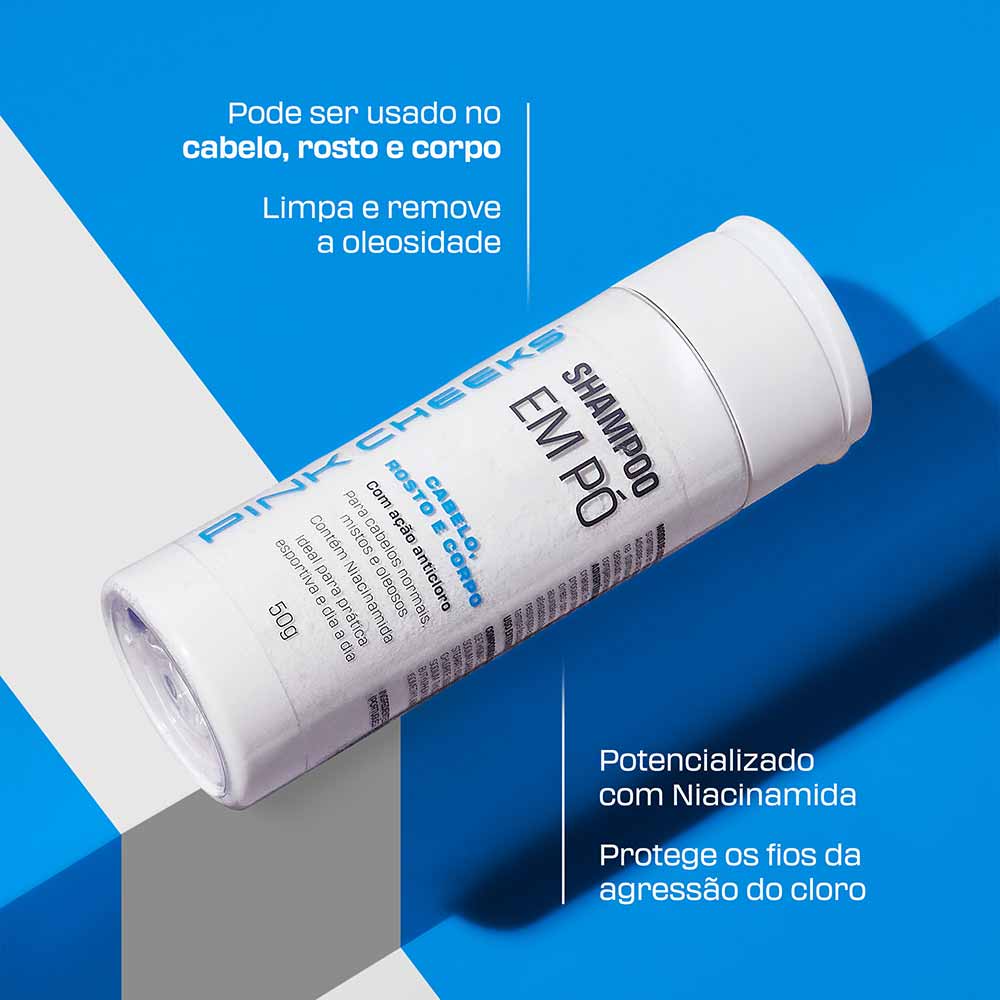 Shampoo em pó Pink Cheeks 50g