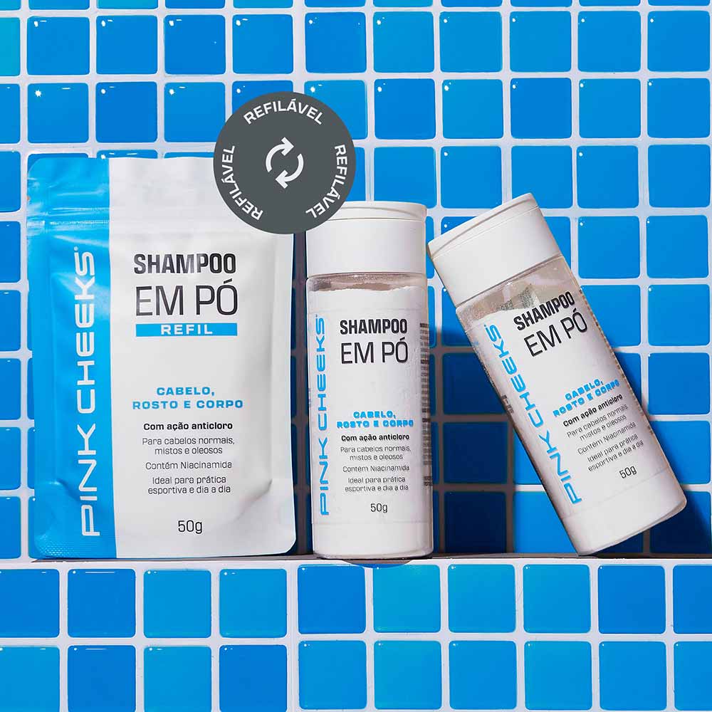 Shampoo em pó Pink Cheeks 50g