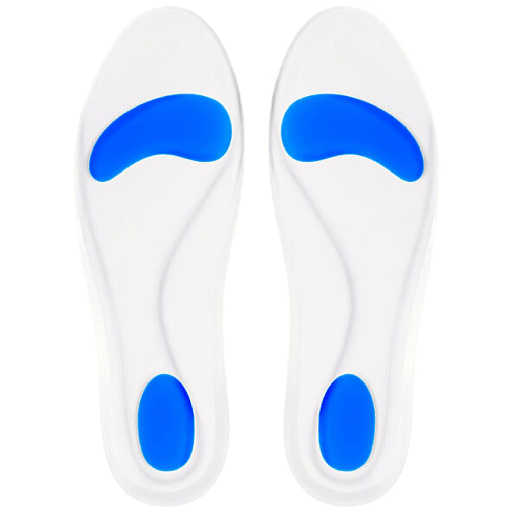 Palmilha Silicone Arco Terapêutico E Ponto Azul 35/36 Par