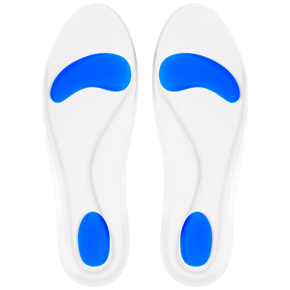 Palmilha Silicone Arco Terapêutico E Ponto Azul 37/38 Par