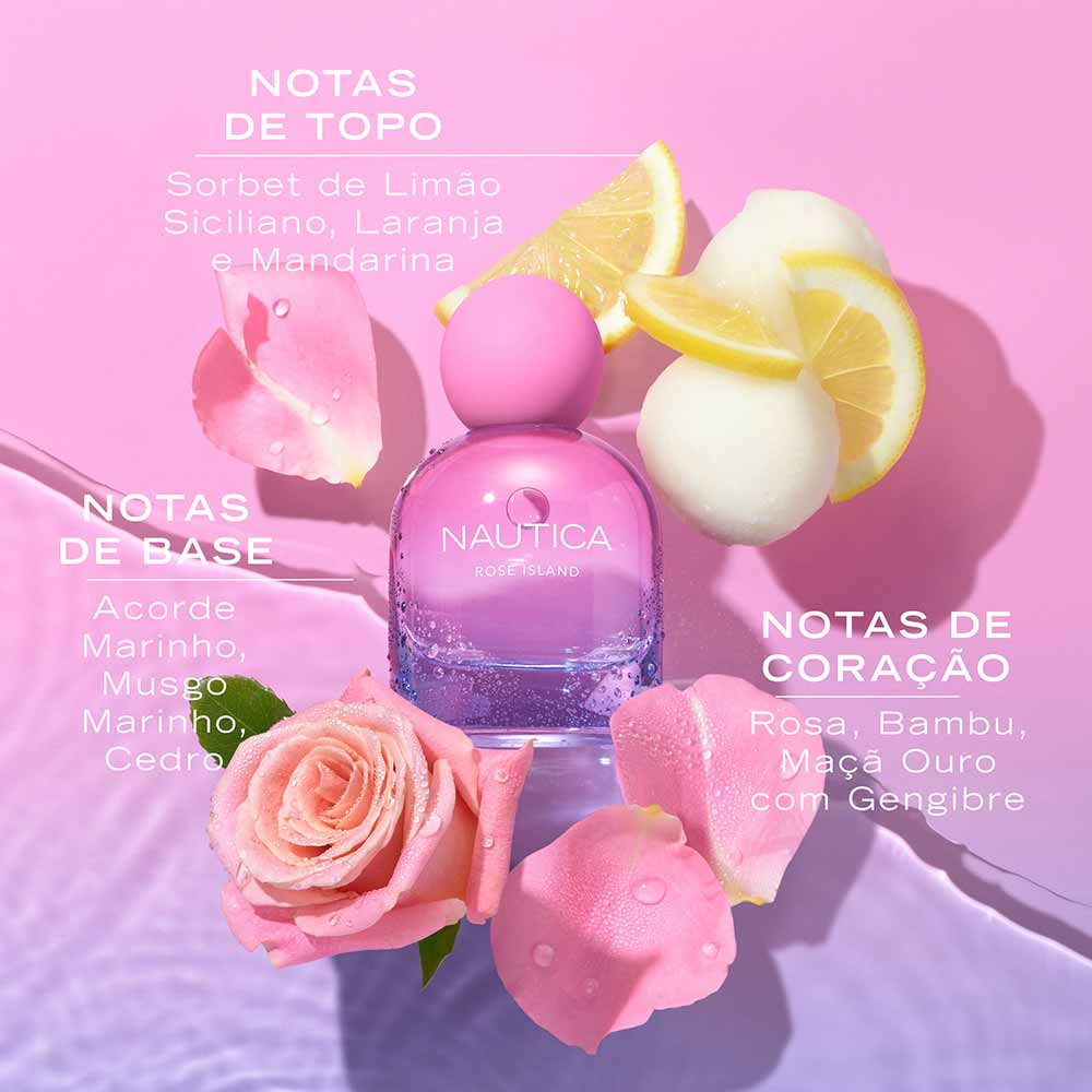 Perfume Feminino Rose Island Nautica Eau de Parfum 50ml