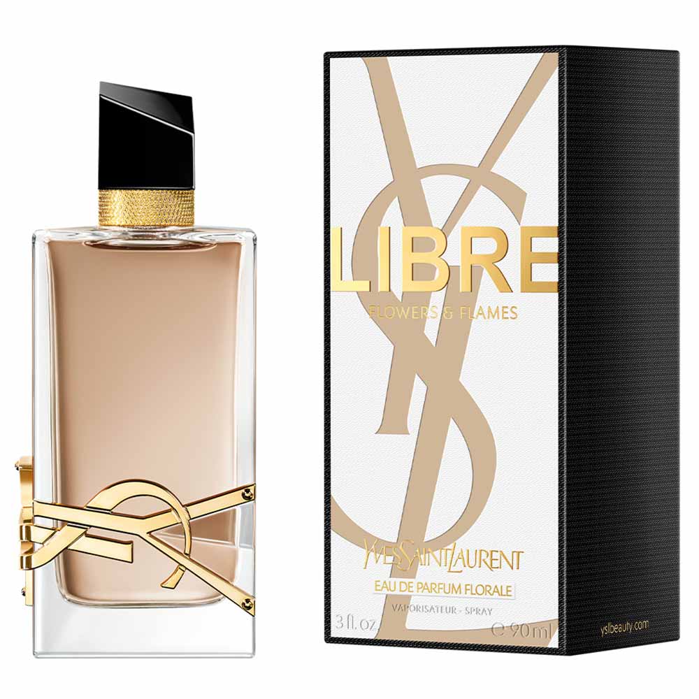 Perfume Feminino Libre Flowers & Flames Yves Saint Laurent   Eau De Parfum Florale 90ml