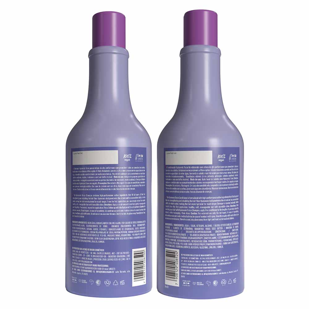 Kit Inoar Hyaluronic Force Shampoo + Condicionador