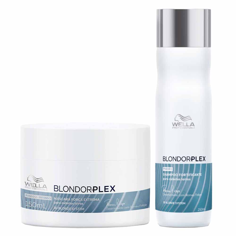 Kit Shampoo + Máscara Wella Professionals Blondorplex