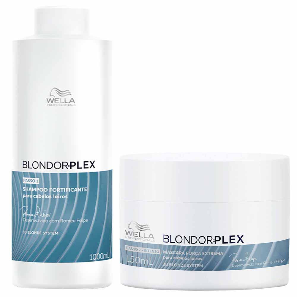 Kit Shampoo + Máscara Wella Professionals Blondorplex