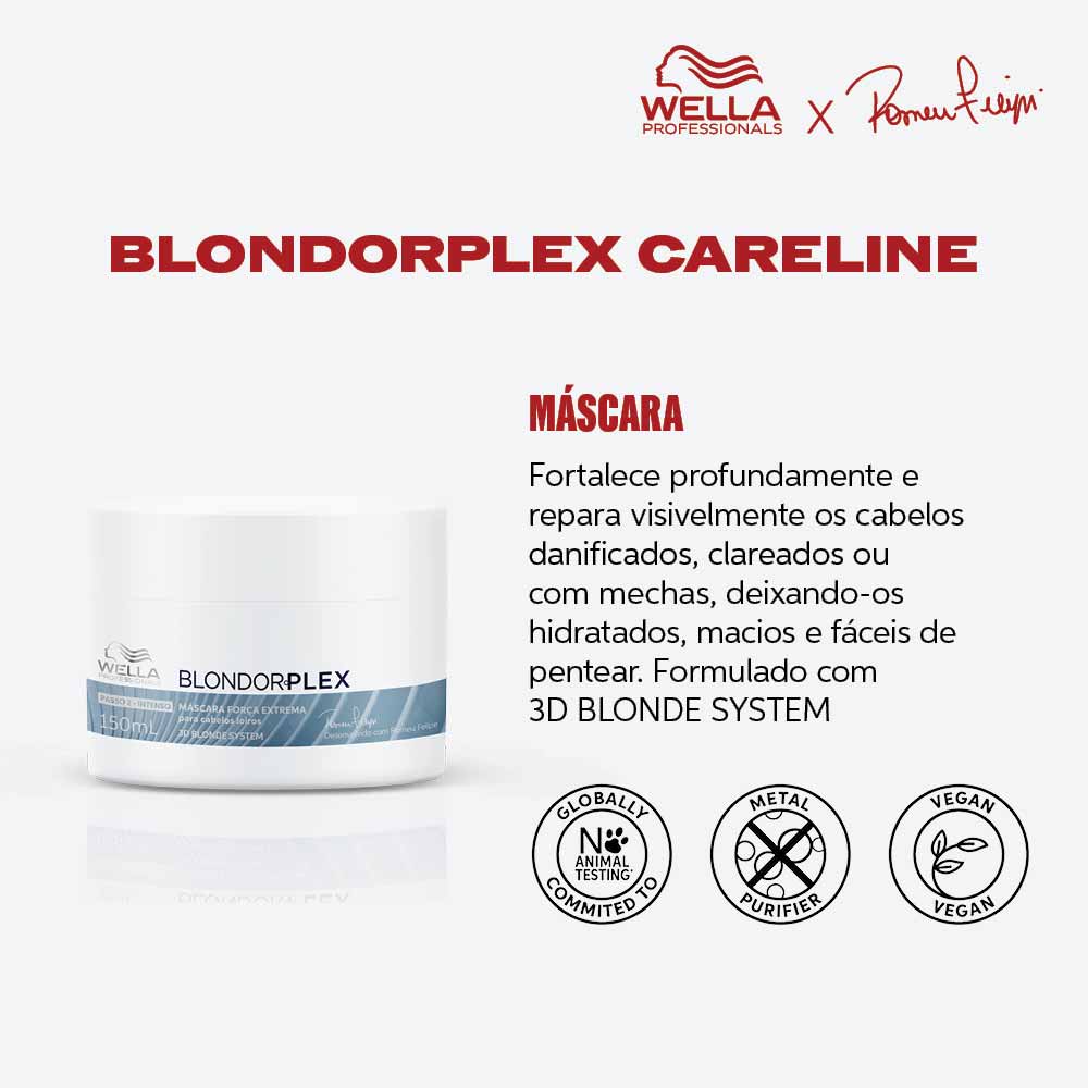 Kit Shampoo + Máscara Wella Professionals Blondorplex